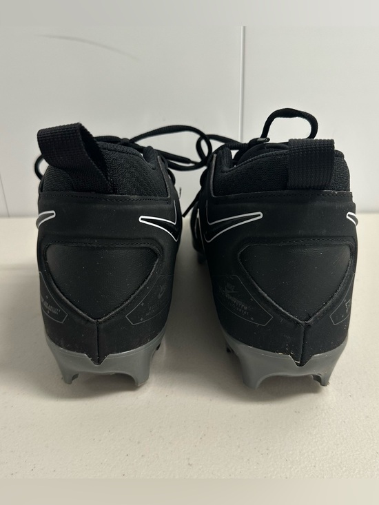 Nike Men’s Alpha Menace Pro 3 Football Cleats - Black Iron Gray - Size 12 main image 10